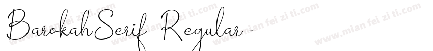 BarokahSerif Regular字体转换